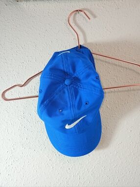 Nike Blue Baseball Cap with White Swoosh